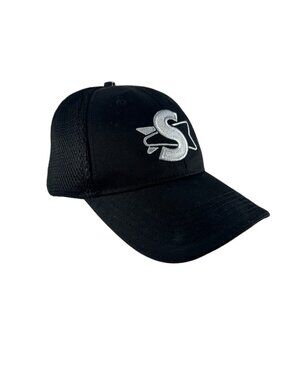 Black Snapback This is How You Sonic Trucker Cap Hat Embroidered S Logo Mesh